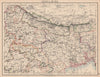 BRITISH INDIA NE. Bengal Nepal Bhutan Calcutta Bangladesh. JOHNSTON 1897 map