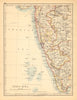 BRITISH INDIA SW.Bombay Mysore Malabar Coast Lakkadives. JOHNSTON 1897 old map
