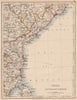 BRITISH INDIA SE.Madras Karnatak. French Karikal Pondicherry.JOHNSTON 1897 map