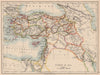 OTTOMAN TURKEY IN ASIA. Cyprus Levant Mesopotamia Palestine. JOHNSTON 1897 map