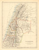 PALESTINE. Galilee Samaria Judea Perea Phoenicia Decapolis. JOHNSTON 1897 map