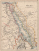 RED SEA. Egypt Eritrea Hedjaz Asir Yemen. Nile valley. Sinai.JOHNSTON 1897 map