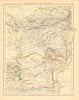 AFGHANISTAN & BALUCHISTAN. Kabul.British Baluchistan.Pakistan 1897 old map