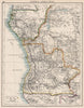 COLONIAL CENTRAL AFRICA. French Congo Free State Portuguese West Af.  1897 map