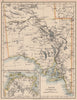 SOUTH AUSTRALIA.Explorers routes Sturt Giles Elder Forrest Tictkins 1897 map