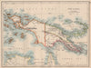 COLONIAL NEW GUINEA. Kaiser Wilhelm Land. British & Dutch New Guinea  1897 map