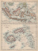 INDONESIA & FIJI. Sunda Islands.Borneo Java Sumatra. Viti/Vanua Levu 1897 map