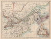 EASTERN CANADA. Ontario Quebec Maritime Provinces NB PE NS. JOHNSTON 1897 map