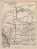 CANADA PRAIRIES. Alberta Saskatchewan Assiniboia Athabasca. JOHNSTON 1897 map