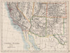 USA SOUTH WEST. California Arizona NM Colorado Utah Nevada. JOHNSTON 1897 map