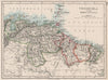 VENEZUELA / GUIANAS. Suriname. British French Dutch Guyana. JOHNSTON 1897 map