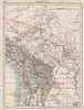 BOLIVIA. includes Acre, lost to Brazil in 1899-1903 war. JOHNSTON 1897 old map