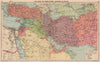 WW2. Middle East oilfields Dubai/'Dibai' Abu Dhabi Italian Dodecanese 1940 map
