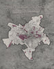 MANCHESTER PLAN 1945. Proposed Industrial Zoning 1945 old vintage map chart