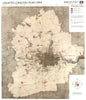 GREATER LONDON. Development of industrial areas to 1939. ABERCROMBIE 1944 map