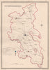 BUCKINGHAMSHIRE antique county map by CREIGHTON/WALKER. Electoral 1835 old