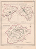 BUCKINGHAMSHIRE TOWNS. Marlow High Wycombe Buckingham.CREIGHTON/WALKER 1835 map