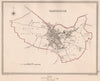 CAMBRIDGE town & borough plan. Cambridgeshire. CREIGHTON/WALKER 1835 old map