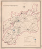 GLOUCESTERSHIRE antique county map by CREIGHTON/WALKER. Electoral 1835 old