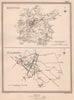 HERTFORDSHIRE TOWNS. Hertford St Albans borough plans.CREIGHTON/WALKER 1835 map