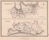 KENT TOWNS. Greenwich Hythe borough plans. CREIGHTON/WALKER 1835 old map