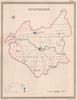 LEICESTERSHIRE antique county map by CREIGHTON/WALKER. Electoral 1835 old