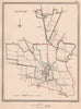BOSTON town & borough plan. Lincolnshire. CREIGHTON/WALKER 1835 old map