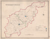 NORTHAMPTONSHIRE antique county map by CREIGHTON/WALKER. Electoral 1835