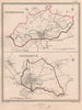 EAST MIDLANDS TOWNS. PeterNorthampton plans. CREIGHTON/WALKER 1835 old map