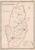 NOTTINGHAMSHIRE antique county map by CREIGHTON/WALKER. Electoral 1835 old