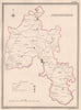 OXFORDSHIRE antique county map by CREIGHTON/WALKER. Electoral 1835 old