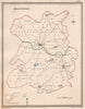 SHROPSHIRE antique county map by CREIGHTON/WALKER. Electoral 1835 old
