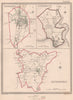 HAMPSHIRE TOWNS. Winchester Southampton Petersfield. CREIGHTON/WALKER 1835 map