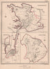 HAMPSHIRE TOWNS. Portsmouth Newport Andover plans. CREIGHTON/WALKER 1835 map