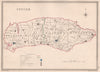 SUSSEX antique county map by CREIGHTON/WALKER. Electoral 1835 old