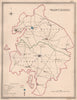WARWICKSHIRE antique county map by CREIGHTON/WALKER. Electoral 1835 old