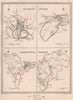 WILTSHIRE TOWNS. Salisbury Devizes MarlWestbury plans.CREIGHTON/WALKER 1835 map