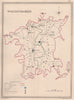 WORCESTERSHIRE antique county map by CREIGHTON/WALKER. Electoral 1835 old
