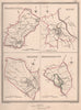 W YORKSHIRE TOWNS. Huddersfield Ripon Halifax Knaresborough. CREIGHTON 1835 map