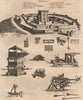 PLAN OF DONNINGTON CASTLE, Berkshire. 'Dunnington Castle'. GROSE 1776 print