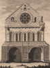 BARFRESTONE CHURCH, Kent. 'Barfreston Church'. GROSE 1776 old antique print