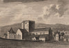 THE MONASTERY OF ST. BEES, Cumberland, Cumbria. GROSE 1776 old antique print