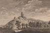 CORFE CASTLE, Dorsetshire. Plate 2. GROSE 1776 old antique print picture