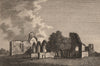 FINCHALE PRIORY, in the Bishoprick of Durham. GROSE 1776 old antique print