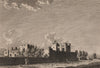 WHITTON CASTLE, Durham. GROSE 1776 old antique vintage print picture