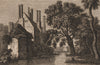 NETHERHALL, Essex. Plate 2. GROSE 1776 old antique vintage print picture