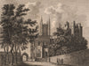 THE CATHEDRAL-CHURCH OF CANTERBURY, Kent. GROSE 1776 old antique print picture