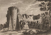 GOODRICH CASTLE, Herefordshire. Plate 2. GROSE 1776 old antique print picture