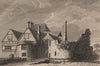 LEYBOURNE CASTLE, Kent. 'Leibourn Castle'. Plate 2. GROSE 1776 old print