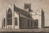 CARTMEL PRIORY. 'Kertmele, or Cartmele priory, Lancashire'. GROSE 1776 print